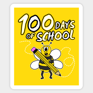 100 Days Of School Bee Wildlife Kindergarten 2022 Sticker